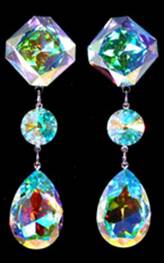 Crystal Earrings for Prom, Pageant or Formal - Jim Ball Designs