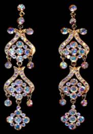 Crystal Earrings for Prom, Pageant or Formal - Jim Ball Designs
